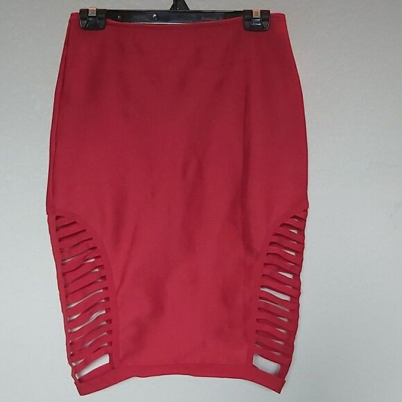 4 for $20 Red Skirt with strap sides - Picture 2 of 6